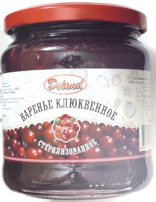Варенье клюквенное стерилизованное
