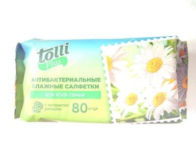 Антибактериальные влажные салфетки для всей семьи с экстрактом ромашки