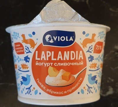 Йогурт "сливочный" Laplandia с тыквой, абрикосом и пряностями