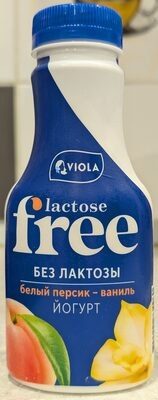 Йогурт без лактозы free белый персик - ваниль