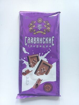 Плитка кондитерская молочная "Славянские традиции"