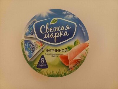 Плавленый продукт с сыром с ветчиной