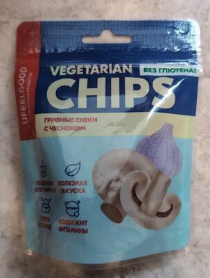 Vegetarian chips Грибные снеки с чесноком