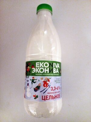 Молоко питьевое цельное 3,3-6%