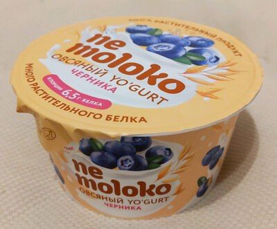 Овсяный йогурт черника nemoloko