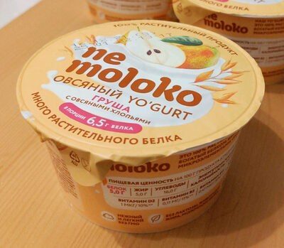 Nemoloko овсяный йогурт груша