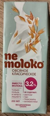 не молоко овсяное классическое