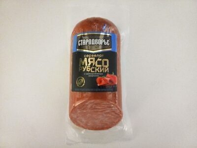 Сервелат Мясорубский с мелкорубленым окороком