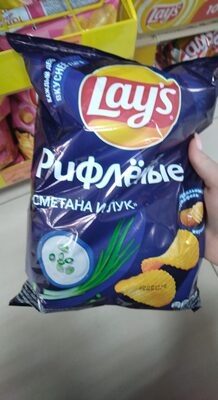 Рифлёные ;Сметана и лук"