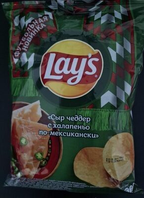Чипсы Со Вкусом "Сыр Чеддер С Халапеньо По-Мексекански"
