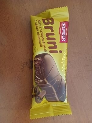 Bruni кекс глазированный с какао начинкой