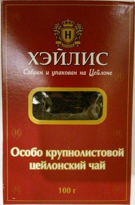 Чай черный байховый цейлонский, крупнолистовой