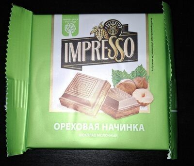 Шоколад Молочный с Ореховой Начинкой