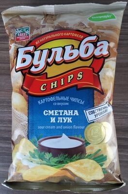 Чипсы из сырого картофеля со вкусом сметана и лук
