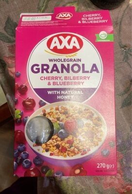 Crispy granola with natural honey with berries