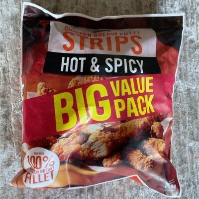 Hot and spicy chicken strips