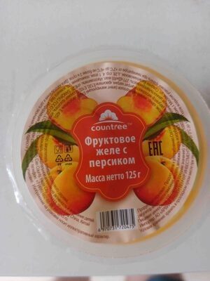 Фруктовое желе с персиком