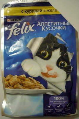 Felix Аппетитные кусочки с курицей в желе