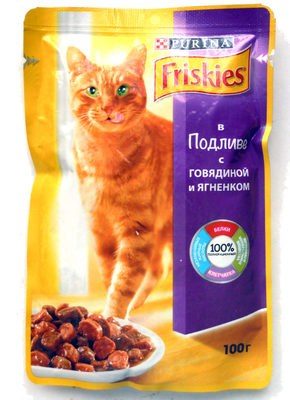 Friskies в Подливе с говядиной и ягненком