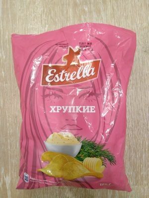 Чипсы картофельные со вкусом сливочного масла и укропа