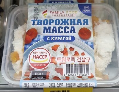 творожная масса с курагой