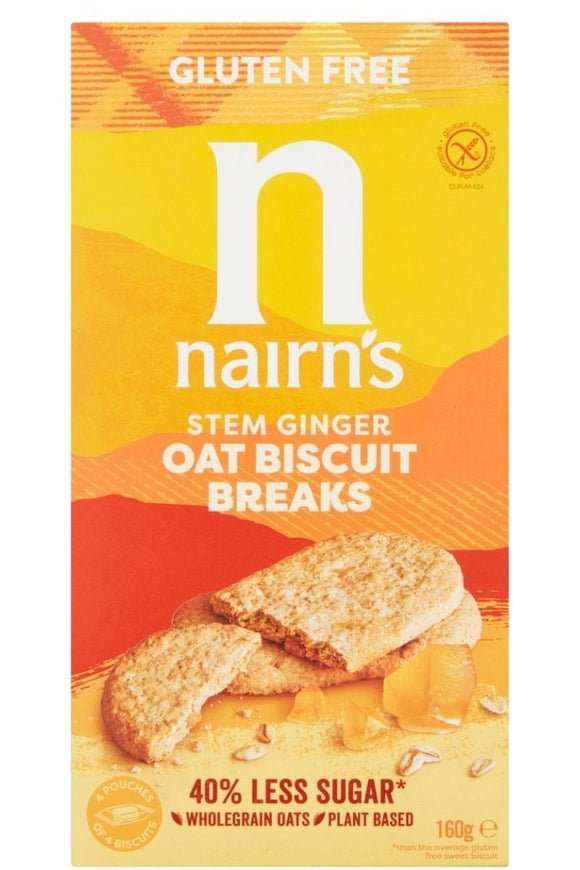 Stem Ginger Oat Biscuit Breaks
