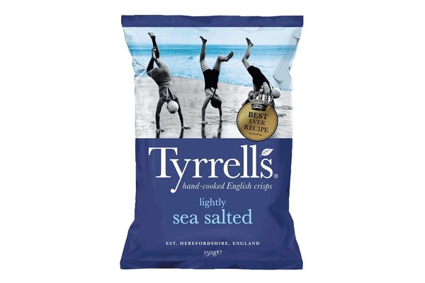 Lightly sea salted crisps